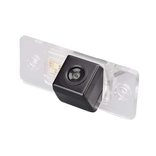 Camera Einparkhilfe Farbkamera Rückfahrsystem Einparkkamera Wasserdicht für VW Jetta Polo Skoda Scirocco Fabia t5 Jatta Multivan (Nr. 4 mit trajektorienlösung) von Berlingan