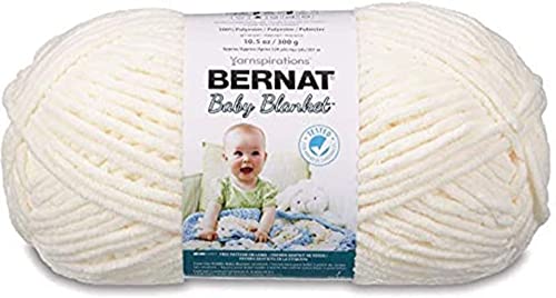 Bernat Babydecke BB Vanilla Garn – 1 Packung mit 300 g – Polyester – #6 Super Bulky – 220 Meter – Stricken/Häkeln von Bernat
