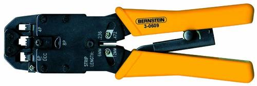 Bernstein Tools 3-0609 Crimpzange Modularstecker (Westernstecker) RJ10, RJ11, RJ12, RJ45 von Bernstein Tools