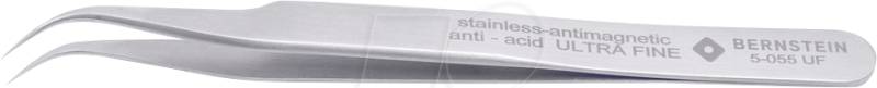 BERN 5 055 UF - SMD-Pinzette ULTRA FINE, 40° gebogen, sehr spitz, 120 mm von Bernstein