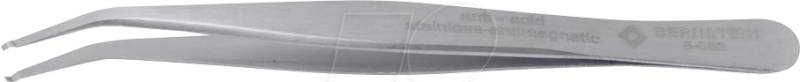 BERN 5 062 - SMD-Pinzette, 35° gebogen, sehr spitz, mit Greifmulde, 115 mm von Bernstein