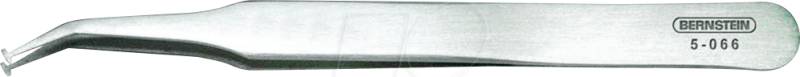BERN 5 066 - SMD-Pinzette, 30° gebogen, breit, 120 mm von Bernstein