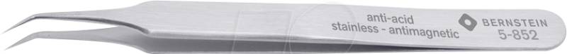 BERN 5 852 - SMD-Pinzette, 40° gewinkelt, sehr spitz, 110 mm von Bernstein