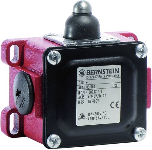 Bernstein 6041103002 D-U1W Endschalter 240 V/AC 10A Stößel tastend IP65 1St. Bernstein 6041103002 D-U1W Endschalter 240 V/AC 10A Stößel tastend IP65 1St. von Bernstein