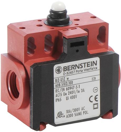 Bernstein 6085103100 BI2-U1Z W Endschalter 240 V/AC 10A Stößel tastend IP65 1St. von Bernstein