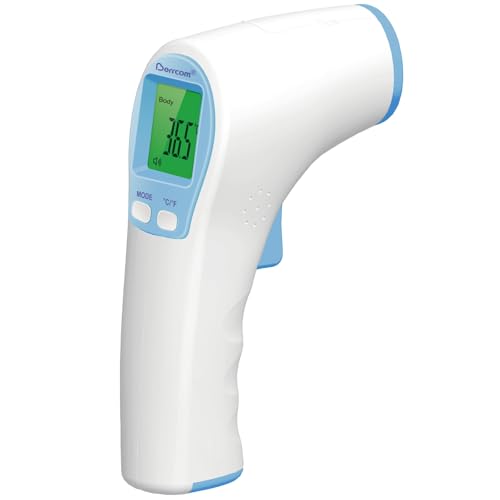 Berrcom Fieberthermometer Kontaktlos Infrarot Stirnthermometer Digitales Medizinisches Thermometer 3 in 1 mit sofort Ablesung, 3 Farben Fieberalarm, °C/°F Schalter von Berrcom