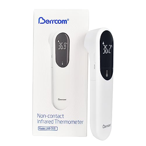 Berrcom Fieberthermometer Kontaktlos Infrarot Stirnthermometer mit Neue Dual-Sonden-Technologie Fieberthermometer für Kinder und Erwachsene mit Sofort Ablesung, Sanfter Vibrationsalarm Berrcom Fieberthermometer Kontaktlos Infrarot Stirnthermometer mit Neue Dual-Sonden-Technologie Fieberthermometer für Kinder und Erwachsene mit Sofort Ablesung, Sanfter Vibrationsalarm von Berrcom