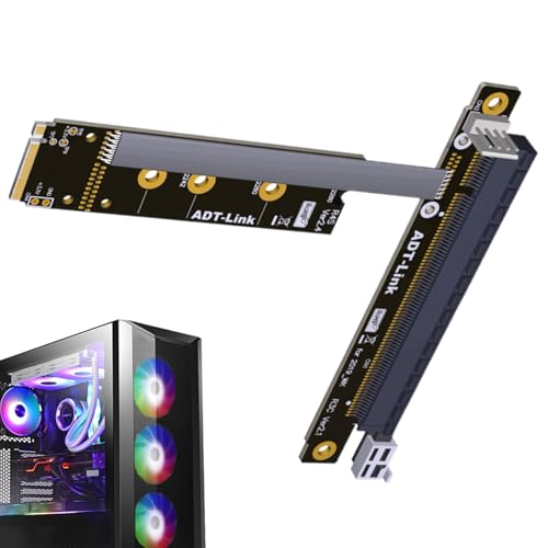 ADTLink M.2 bis PCI - Flexible Grafikkartenverlängerungskabel, Kühlung von GPU -Steigeradapter | PCIe -Slot -Expander für Desktop, PC -Build, Workstation -Upgrade, Geräteleistungserscheinungsl ADTLink M.2 bis PCI - Flexible Grafikkartenverlängerungskabel, Kühlung von GPU -Steigeradapter | PCIe -Slot -Expander für Desktop, PC -Build, Workstation -Upgrade, Geräteleistungserscheinungsl von Berriphonia