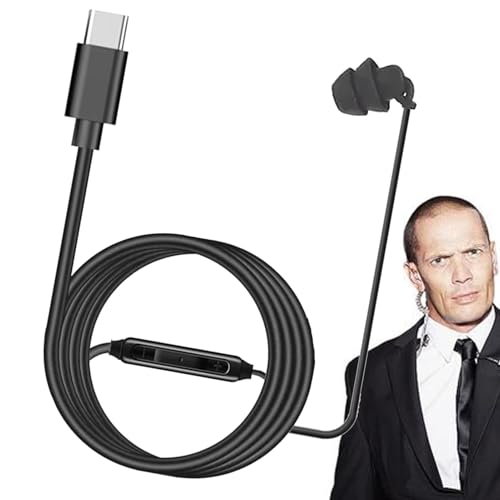 Berriphonia Einseitiger In-Ear-Kopfhörer, einseitiger linker und rechter Ohrhörer, klare Anrufe, Silikon-Ohrstöpsel, geräuschlos, für Männer und Frauen von Berriphonia