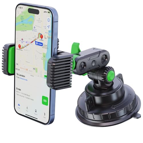 Berriphonia Handyhalterung für das Armaturenbrett | Fahrzeughalterung, Handy-Saugnapfhalterung, Windschutzscheiben-Smartphone-Ständer, Roadtrip, Handy-Basis für Navigation, Selfie von Berriphonia