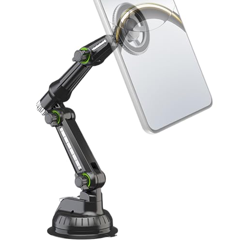 Berriphonia Handyhalterung für das Armaturenbrett – Magnetische Handyhalterung für das Armaturenbrett, Roadtrip, Handy-Ständer, Automobil-Organizer für sicheres Fahren für Live-Übertragung, Selfie von Berriphonia