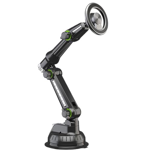 Berriphonia Handyhalterung mit Saugnapf für , magnetische Handyhalterung für das Armaturenbrett, Roadtrip, Handy-Ständer, Auto-Organizer für sicheres Fahren für Live-Übertragung, Selfie von Berriphonia