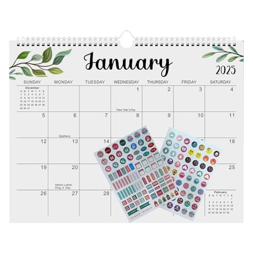 Berriphonia Kalender 2025-2026 Wand, Wandkalender 2025-2026 | Doppeldrahtplaner - 18 Monate dekorativer Wandplaner für Zuhause, Planung Berriphonia Kalender 2025-2026 Wand, Wandkalender 2025-2026 | Doppeldrahtplaner - 18 Monate dekorativer Wandplaner für Zuhause, Planung von Berriphonia