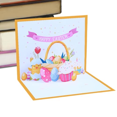 Berriphonia Lassen Sie die Osterkarten für Ostern erscheinen, Osterkarten, 3D-Grußkarte mit Ostereiern, Happy Spring Souvenir, Zubehör für Feier, Skulptur Berriphonia Lassen Sie die Osterkarten für Ostern erscheinen, Osterkarten, 3D-Grußkarte mit Ostereiern, Happy Spring Souvenir, Zubehör für Feier, Skulptur von Berriphonia