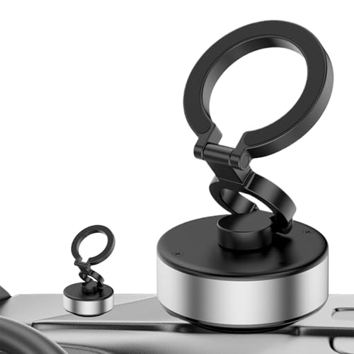 Berriphonia Magnetische Handyhalterung mit Vakuum-Saugnapf, Auto-Handy-Ständer, Auto-Wiegen, kabelloser Handy-Ständer für Autos, LKWs, SUVs von Berriphonia