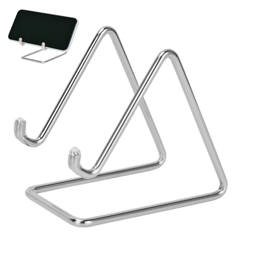 Berriphonia Schreibtisch-Telefonhalter | Tragbarer Tablet-Ständer aus Metall | Universal-Halterung für Büro, Haus, Reise und Heimdekoration – kompaktes Zubehör von Berriphonia