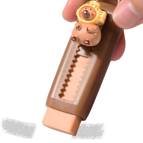 Capybara Eraser, einziehbar, Capybara, Bleistift, Capybara | Drawing Eraser Pencil Erasers von Berriphonia