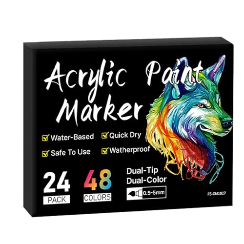 Farbige Marker-Stifte – Künstlerfarben Marker-Set, Kreatives Doppelkopf-Graffiti-Stifte-Set | Schnelltrocknendes Malstift-Set für Malerei von Berriphonia