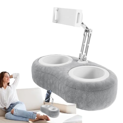Handy-Kissenhalter – Kopfkissen, Handy-Ständer, Tablet-Klapp-Schreibtisch, Mehrzweck-Kissenständer für Handy, verstellbare Handyhalterung, abnehmbarer Tablet-Kissenhalter, tragbar für Bett, Couch von Berriphonia