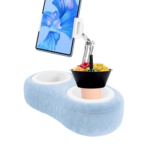 Handy-Tablet-Halterung für Faultier-Kissen – verstellbare Tablet-Halterung mit abnehmbarer Schüssel | Telefon-Kissenhalterung für Bett, geeignet für Tablets/Telefone von Berriphonia