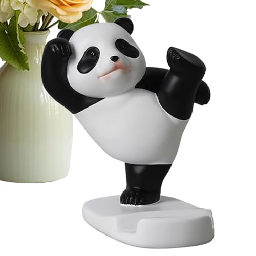 Niedlicher Schreibtisch-Telefonhalter | Cartoon-Panda-förmiger Telefonhalter für Schreibtisch, dekorative Panda-Schreibtischunterlage und rutschfest für Bücherregal von mir von Berriphonia