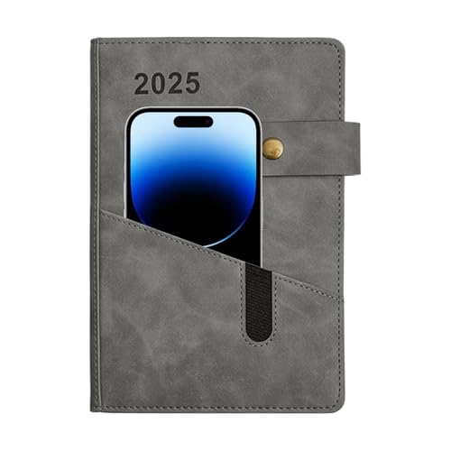 Notizbuch aus PU-Leder – Monatsplaner für 2025 Tagesplaner, Monatsplaner 2025, 365-Tage-Planer, Event-Planungsbuch für die Arbeit von Berriphonia