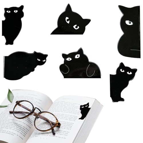Süße magnetische Lesezeichen Clips Set – Magnetische Lesezeichen, Katzen-Lesezeichen-Clips, magnetisches Buchmarkierungsset für Lehrer Süße magnetische Lesezeichen Clips Set – Magnetische Lesezeichen, Katzen-Lesezeichen-Clips, magnetisches Buchmarkierungsset für Lehrer von Berriphonia
