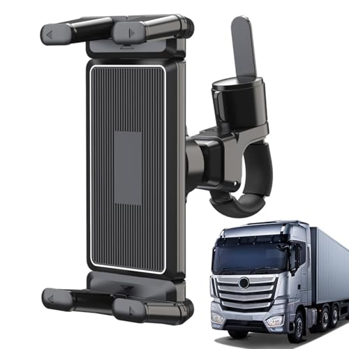 Telefonhalterung mit Klemme, Telefonhalterung für LKW | CLAMP mit Gewächshaushalter, Kfz-Navigationshalterung, Verfolgen Sie die Telefonhalterung der Gabel von Berriphonia
