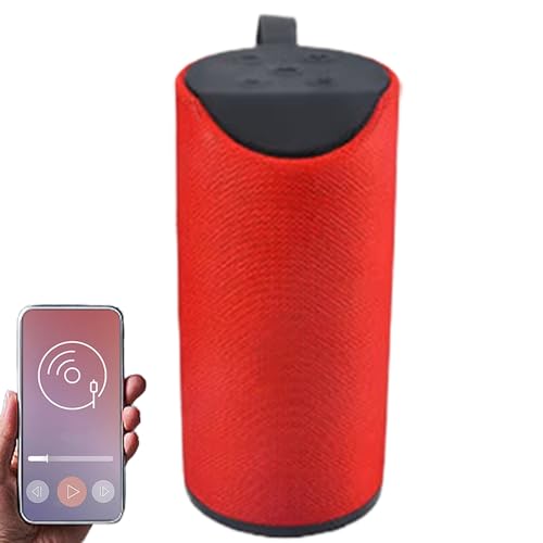 Tragbarer kabelloser Lautsprecher, tragbarer kabelloser Reise-Lautsprecher, Stereo-Sound, lange Akkulaufzeit, elektronisches Gadget für Camping, Time Time Backyard BBQ Pool Party von Berriphonia