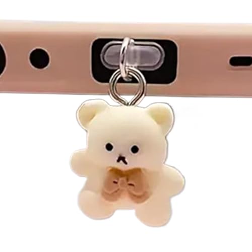 USB C Staubschutzstecker | Staubschutz | Niedlicher Cartoon-Bär, Typ-C-Steckdosenabdeckung, Handy-Port-Schutz, Steckeranhänger von Berriphonia
