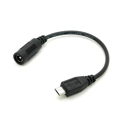BerryBase Adapterkabel Buchse auf Micro USB B Stecker 5,5 x 2,1 mm, DC Strom-Verlängerungskabel, Hohlstecker Adapter Kabel Ladekabel 5,5x2,1mm Buchse - Micro USB B Stecker, 15cm, schwarz BerryBase Adapterkabel Buchse auf Micro USB B Stecker 5,5 x 2,1 mm, DC Strom-Verlängerungskabel, Hohlstecker Adapter Kabel Ladekabel 5,5x2,1mm Buchse - Micro USB B Stecker, 15cm, schwarz von BerryBase