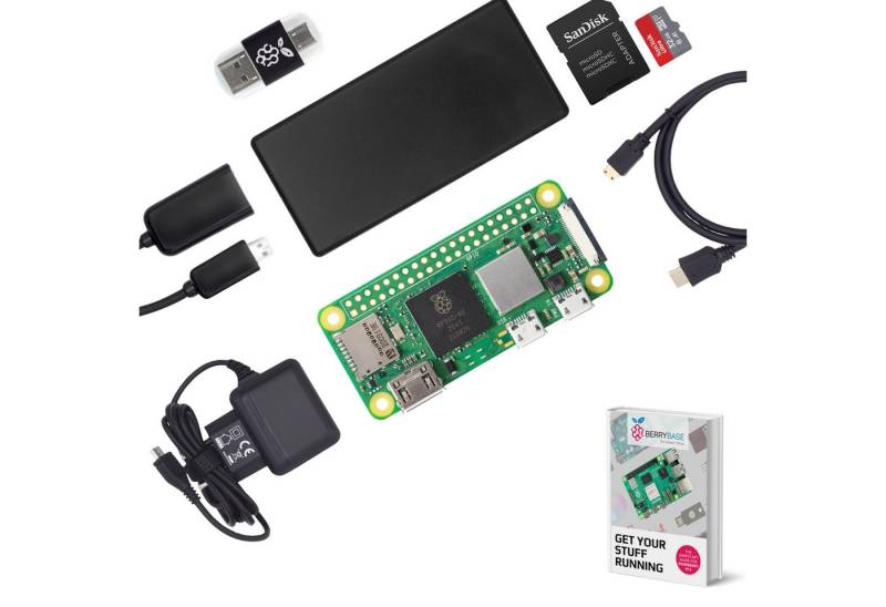 BerryBase BerryBase Raspberry Pi Zero 2 W  Tracking & Ad-Blocker Kit, 512MB RAM Mini-PC Barebone von BerryBase