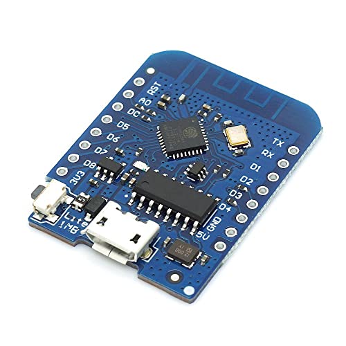 BerryBase D1 Mini Lite CH340 1 MB NodeMcu mit ESP8285 WLAN Module CH340G Lua, ESP8285 Chip WiFi Entwicklungsboard 1MB Byte Modul, kompatibel mit Arduino von BerryBase