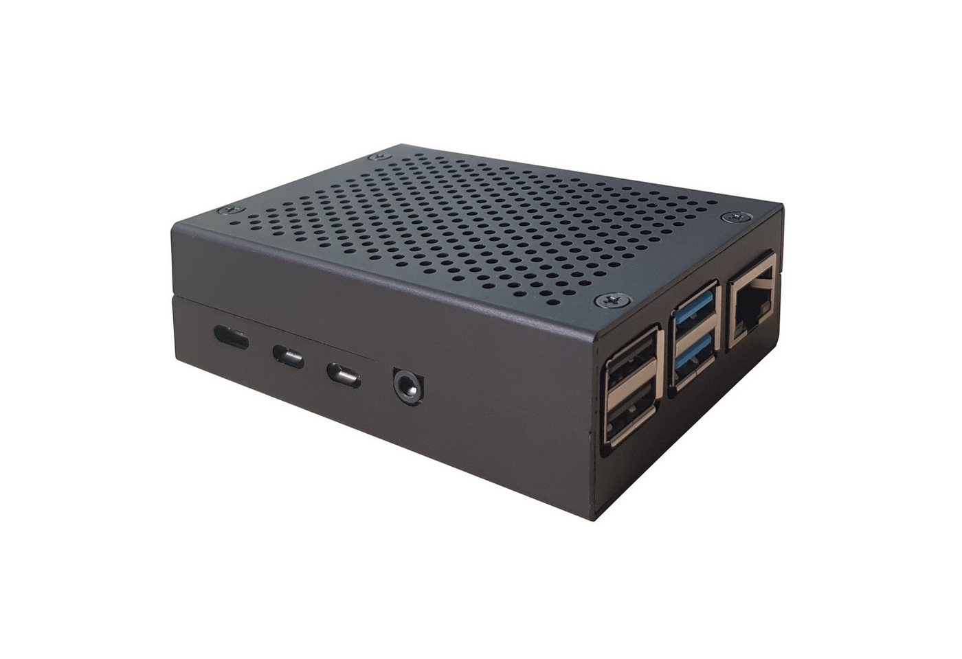 BerryBase PC-Gehäuse Aluminium Gehäuse für Raspberry Pi 4 Modell B, schwarz BerryBase PC-Gehäuse Aluminium Gehäuse für Raspberry Pi 4 Modell B, schwarz von BerryBase