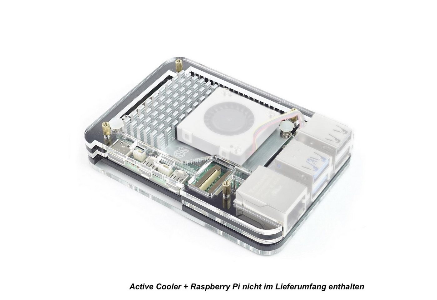 BerryBase PC-Gehäuse BerryBase Slim Acryl Gehäuse für Raspberry Pi 5 + Active Cooler BerryBase PC-Gehäuse BerryBase Slim Acryl Gehäuse für Raspberry Pi 5 + Active Cooler von BerryBase