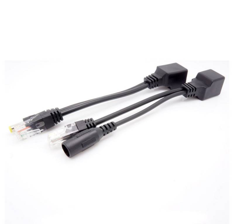 BerryBase PoE Injektor / Power Adapter, passiv, schwarz Netzwerk-Adapter von BerryBase