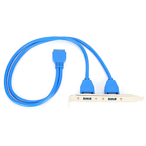 BesCable 19-Pin-zu-2-USB-Buchsenkabel USB-Rückwandhalterung Motherboard 19-Pin-zu-Dual-Port-Buchse-Verlängerungskabel von BesCable