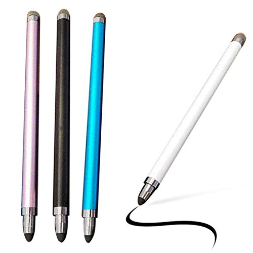 Stylus Pen für Tablets, Universal Dual-Head Anti-Fingerprint Soft Tip Kapazitive Touchscreen Stylus Pen für Touchscreen Smartphones und Tablets (Schwarz) von BesDirect