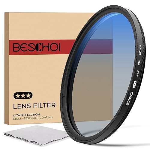 Beschoi 40,5mm Polarisationsfilter(Polfilter),CPL Filter mit 30 lagiger Mehrschicht Polarisationsfolie,Blendung reduzieren/Kontrast verbessern/Ultra dünn/Reflexion reduziert/HD optisch Glas von Beschoi