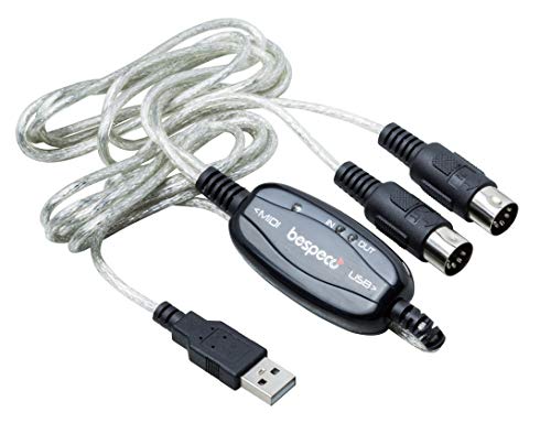 Bespeco BMUSB100 Interface MIDI und Audio Kabel für PC/MAC von Bespeco