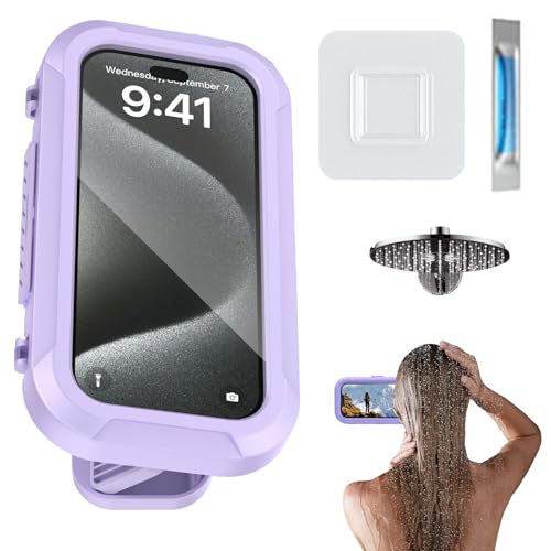 Besreey Dusch Telefonhalterung, Wandhalterung des Dusch Telefonhalters,Wasserdichtes Duschphone -Halter - 360 Grad einstellbar adhäsive Anti -Schlupf -Touchscreen -Anti -Nebel -Ständer für Badebad Besreey Dusch Telefonhalterung, Wandhalterung des Dusch Telefonhalters,Wasserdichtes Duschphone -Halter - 360 Grad einstellbar adhäsive Anti -Schlupf -Touchscreen -Anti -Nebel -Ständer für Badebad von Besreey