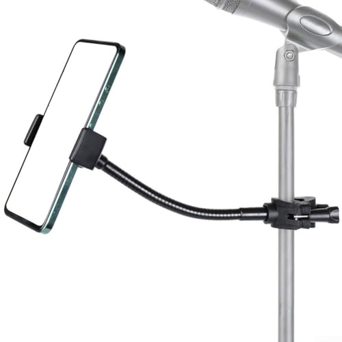 Verstellbare Handyhalterung für Mikrofone, passt sicher für alle Smartphone-Modelle Verstellbare Handyhalterung für Mikrofone, passt sicher für alle Smartphone-Modelle von Besshepplo