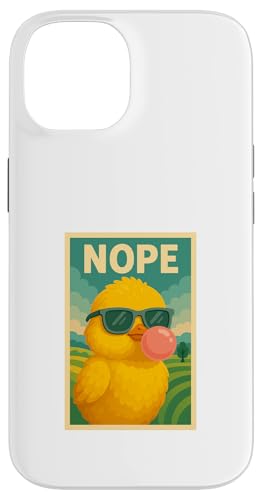 Baby Chicken Nope Kaugummi Bubble Print Pop Art Hülle für iPhone 14 von Best Animal Tees and More