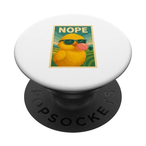 Baby Chicken Nope Kaugummi Bubble Print Pop Art PopSockets Klebender PopGrip Baby Chicken Nope Kaugummi Bubble Print Pop Art PopSockets Klebender PopGrip von Best Animal Tees and More