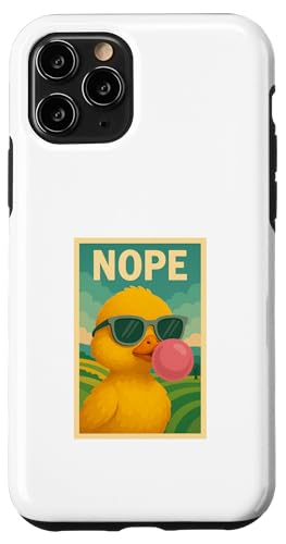 Baby Duck Nope Kaugummi Bubble Print Pop Art Hülle für iPhone 11 Pro von Best Animal Tees and More