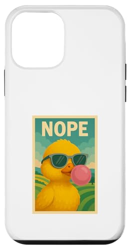 Baby Duck Nope Kaugummi Bubble Print Pop Art Hülle für iPhone 12 mini von Best Animal Tees and More
