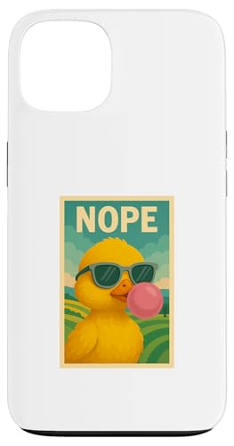 Baby Duck Nope Kaugummi Bubble Print Pop Art Hülle für iPhone 13 von Best Animal Tees and More