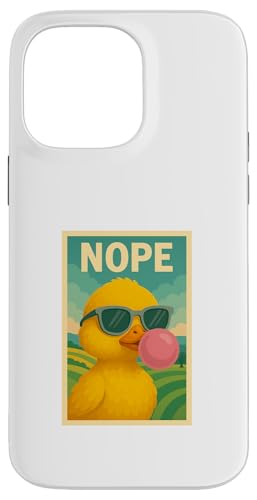 Baby Duck Nope Kaugummi Bubble Print Pop Art Hülle für iPhone 14 Pro Max Baby Duck Nope Kaugummi Bubble Print Pop Art Hülle für iPhone 14 Pro Max von Best Animal Tees and More