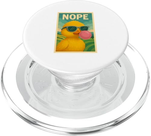 Baby Duck Nope Kaugummi Bubble Print Pop Art PopSockets PopGrip für MagSafe Baby Duck Nope Kaugummi Bubble Print Pop Art PopSockets PopGrip für MagSafe von Best Animal Tees and More