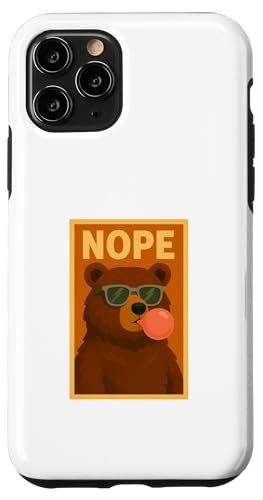 Bear Nope Kaugummi, Blasendruck, Pop-Art, süßer Bär Hülle für iPhone 11 Pro Bear Nope Kaugummi, Blasendruck, Pop-Art, süßer Bär Hülle für iPhone 11 Pro von Best Animal Tees and More